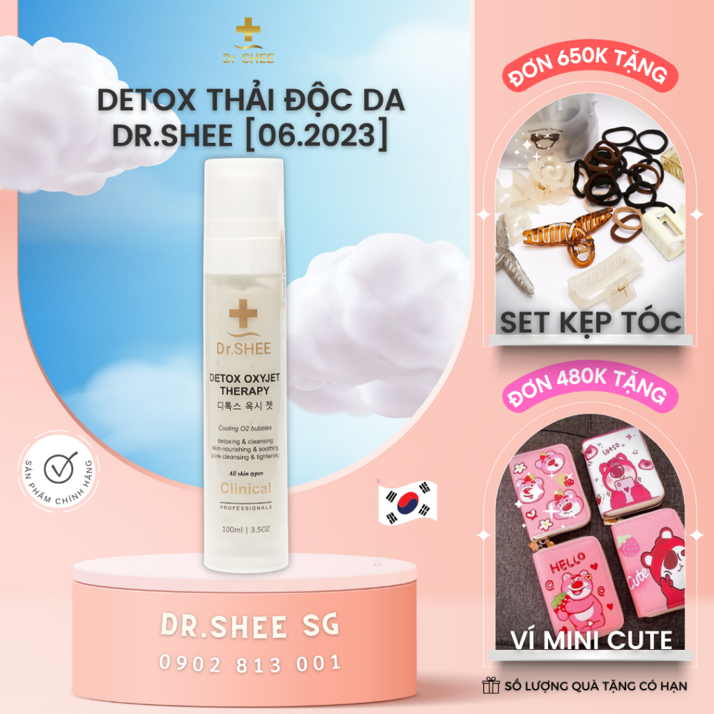Mặt Nạ Sủi Bọt Dr Shee, Detox OxiJet Therapy DrShee