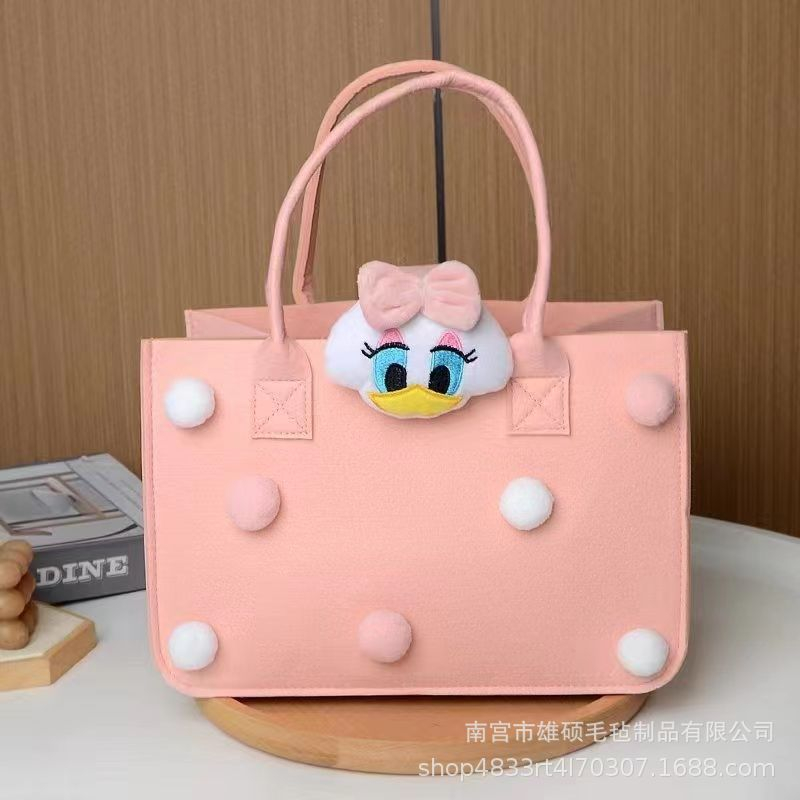 Túi xách vải nỉ hoạt hình dễ thương cho mẹ và bé