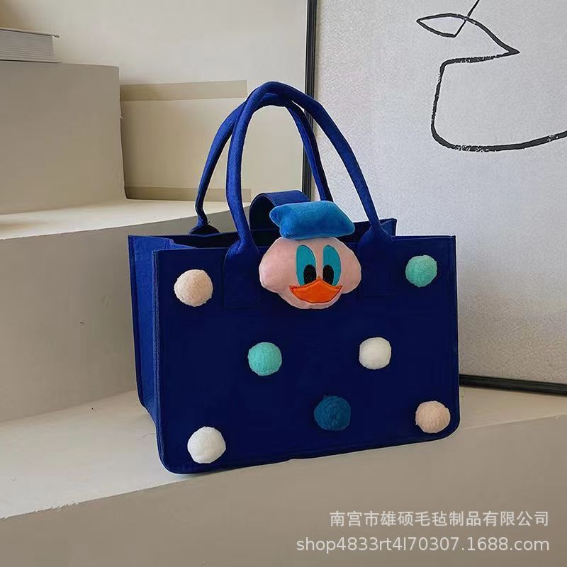 Túi xách vải nỉ hoạt hình dễ thương cho mẹ và bé