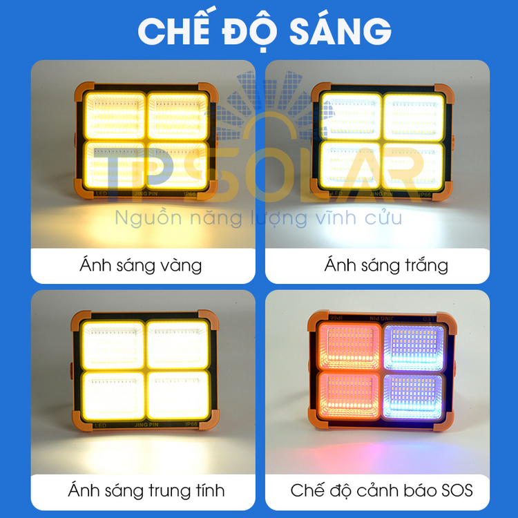 Đèn Pin Năng Lượng Mặt Trời Cầm Tay TPSolar Đa Năng, Sạc Pin Cho Điện Thoại TP-X100N TP-X150N