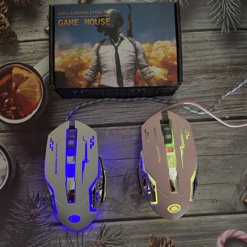 Chuột Máy Tính Gaming Có Dây Chuyên GAME PRO Full Led, Chuột Gamming Siêu Nhạy Chỉnh 800 - 3200DPI, Đế Di Kim Loại