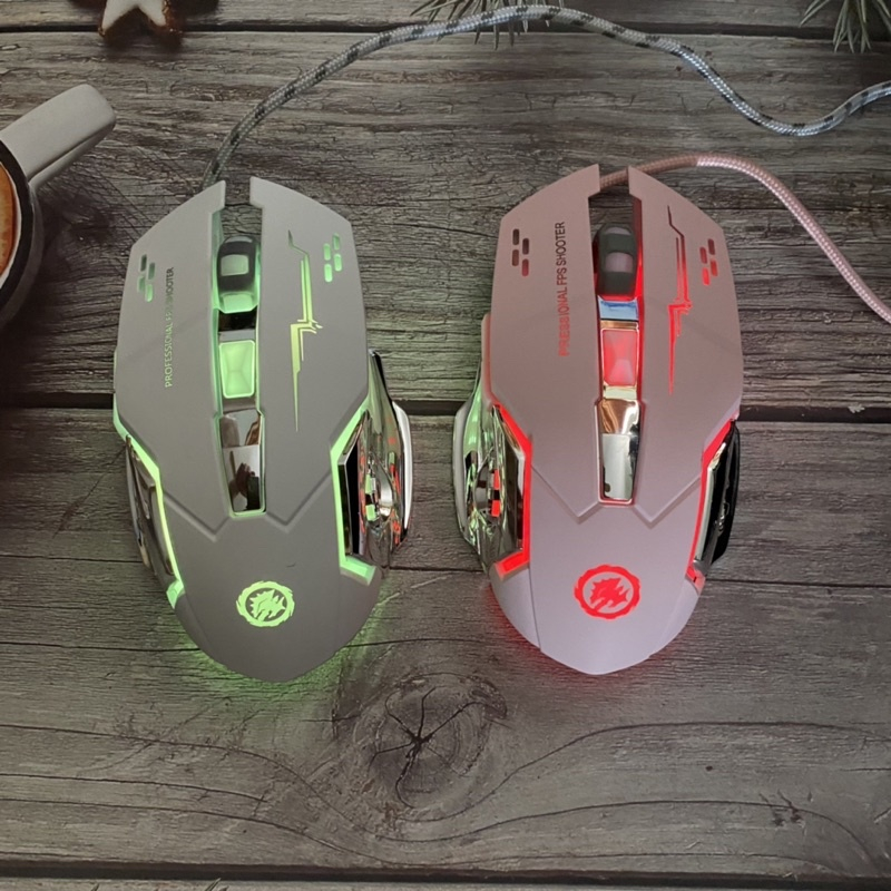 Chuột Máy Tính Gaming Có Dây Chuyên GAME PRO Full Led, Chuột Gamming Siêu Nhạy Chỉnh 800 - 3200DPI, Đế Di Kim Loại