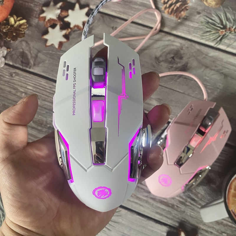 Chuột Máy Tính Gaming Có Dây Chuyên GAME PRO Full Led, Chuột Gamming Siêu Nhạy Chỉnh 800 - 3200DPI, Đế Di Kim Loại