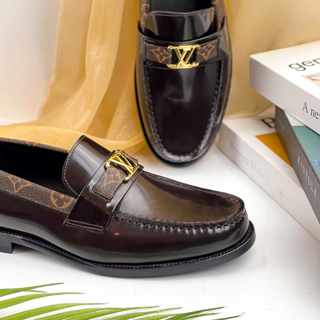Giày da Loafer nam Louis Vuitton LF18 Da bò cao cấp