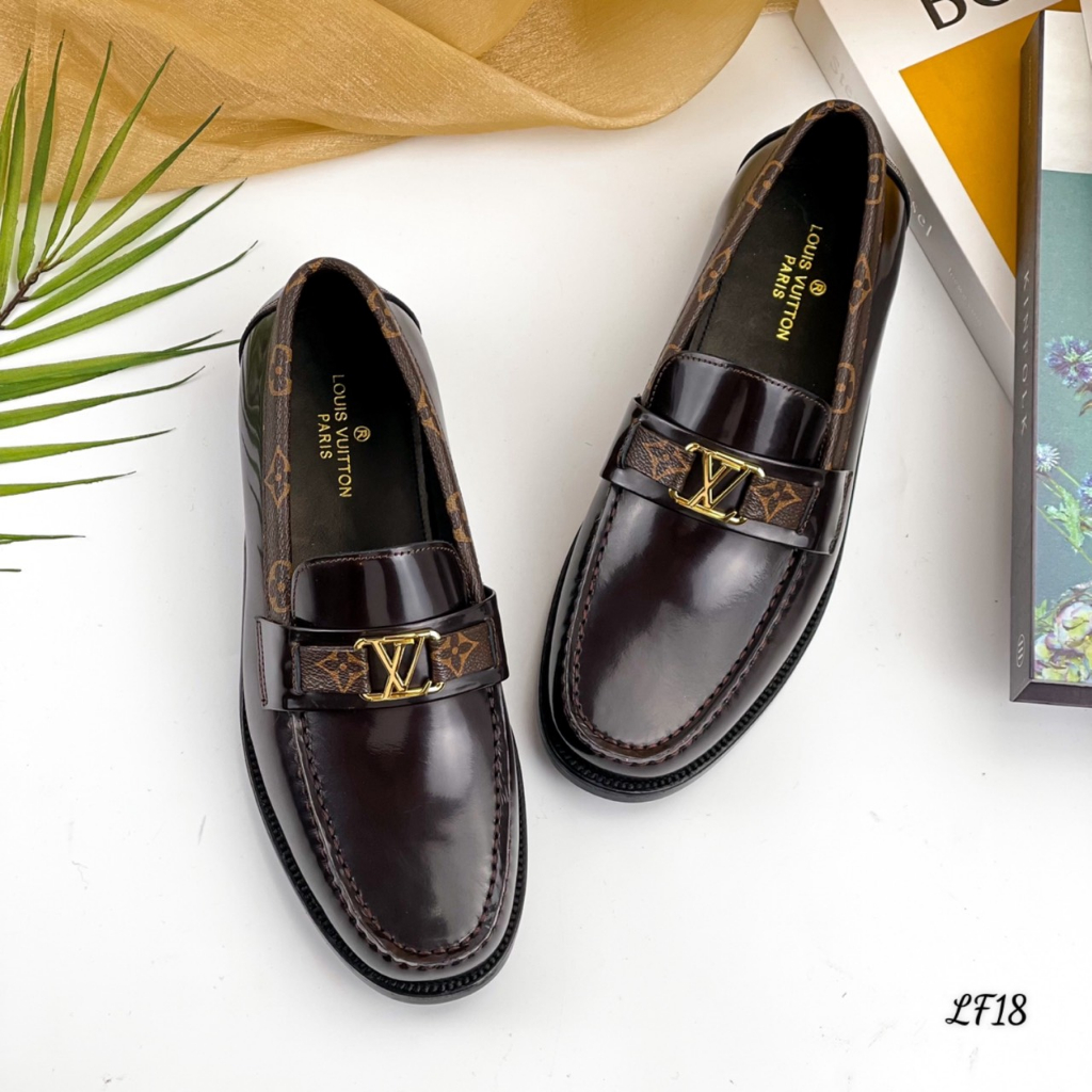 Giày da Loafer nam Louis Vuitton LF18 Da bò cao cấp