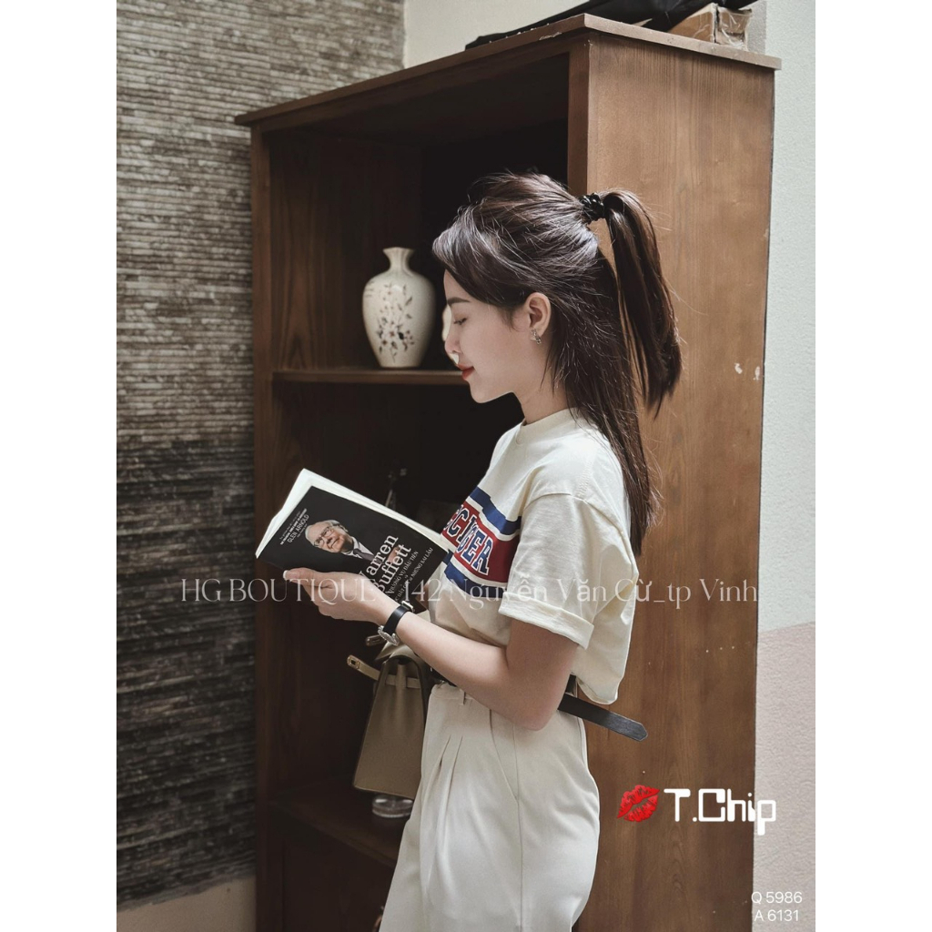 Áo GC form rộng tay lỡ Unisex nam nữ hottrend, chất cotton co dãn 4 chiều. Hàng Quảng Châu loại đẹp