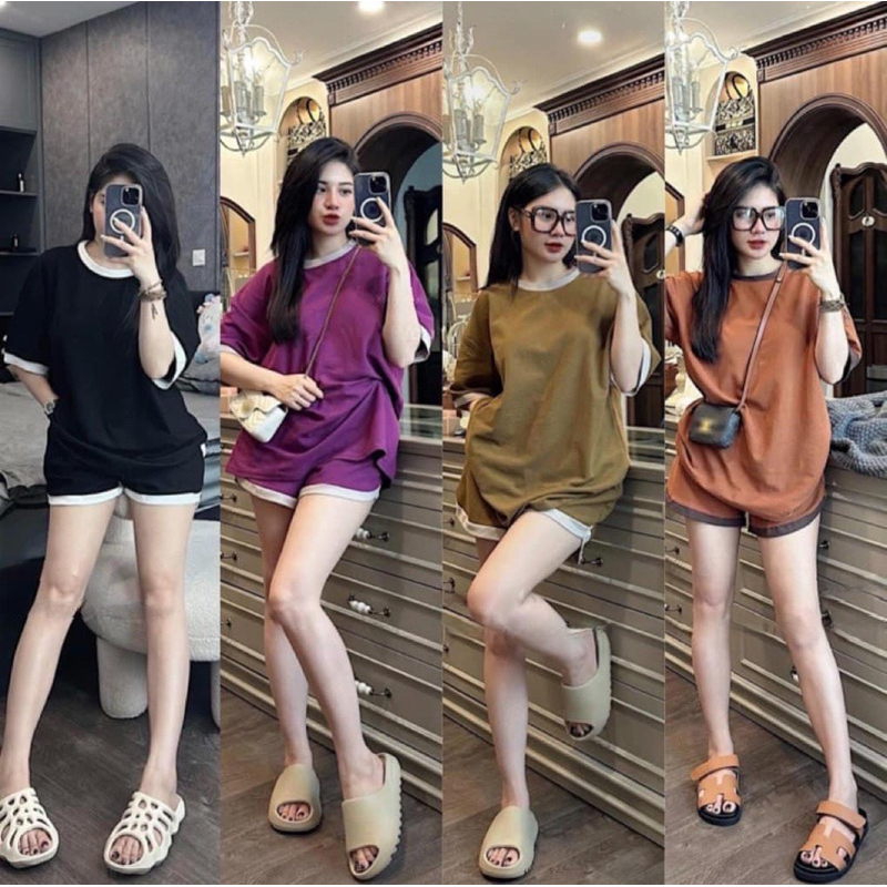 Bộ đùi trơn viền siêu đẹp,hàng loại 1 chuẩn hình