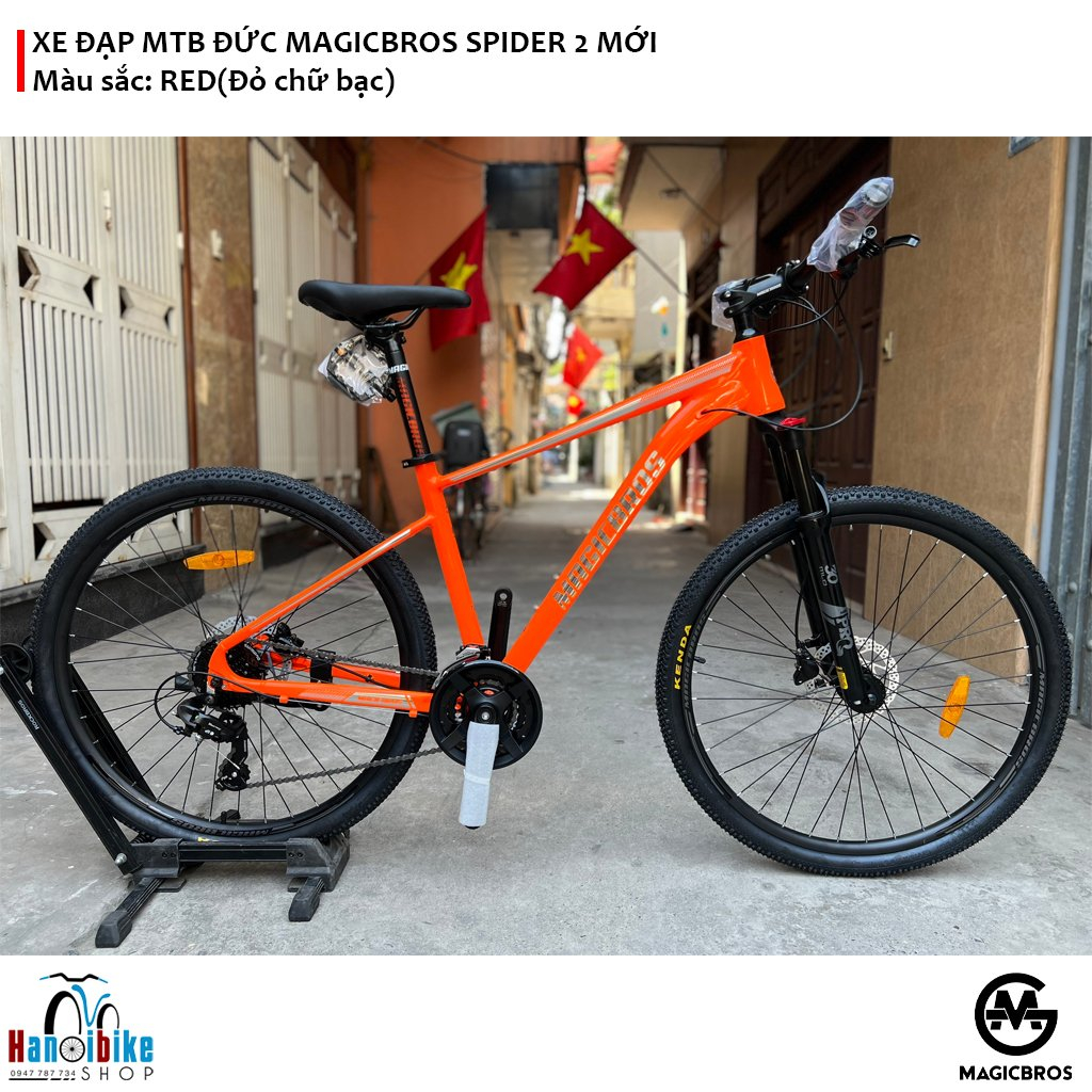 Xe đạp thể thao MTB Magicbros Spider 2 phanh dầu 24 speed mẫu 2023