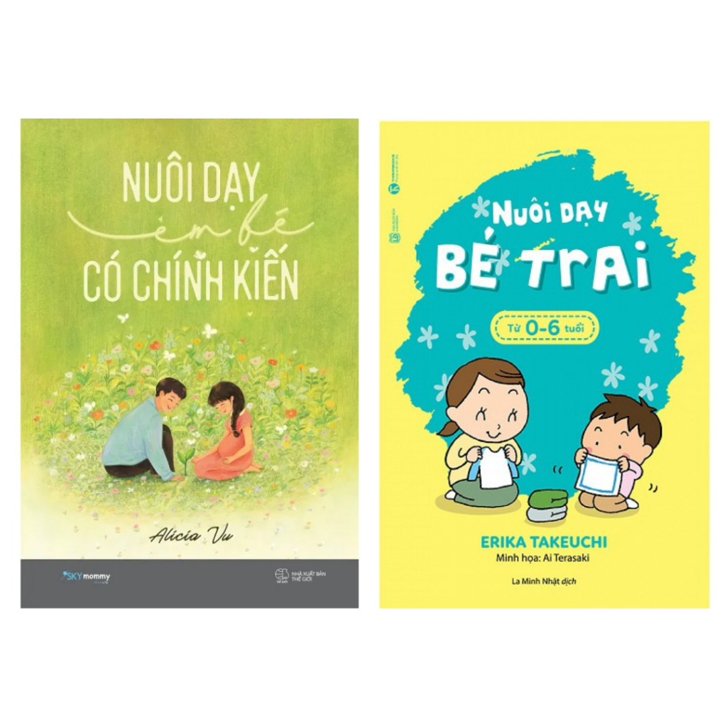 Sách Combo 2 Cuốn: Nuôi Dạy Em Bé Có Chính Kiến sky + Nuôi Dạy Bé Trai Từ 0 - 6 Tuổi Thái Hà