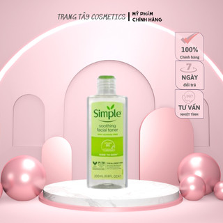 Toner không chứa cồn Simple Soothing Facial mẫu mới
