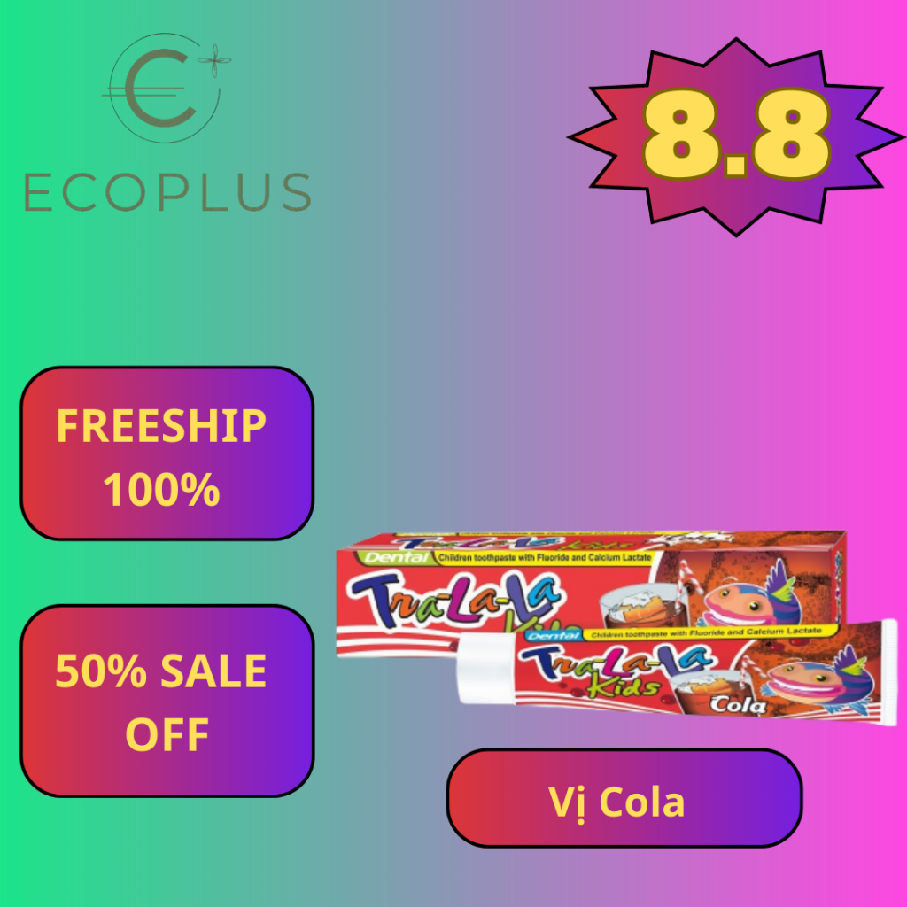 [Hcm][Ship Hỏa Tốc] Kem Đánh Răng Dental Tra La La Kids Cho Trẻ Em Từ 3 Tuổi 50Ml. Sản Phẩm Chính Ngạch Hiện Đã Có Bán T