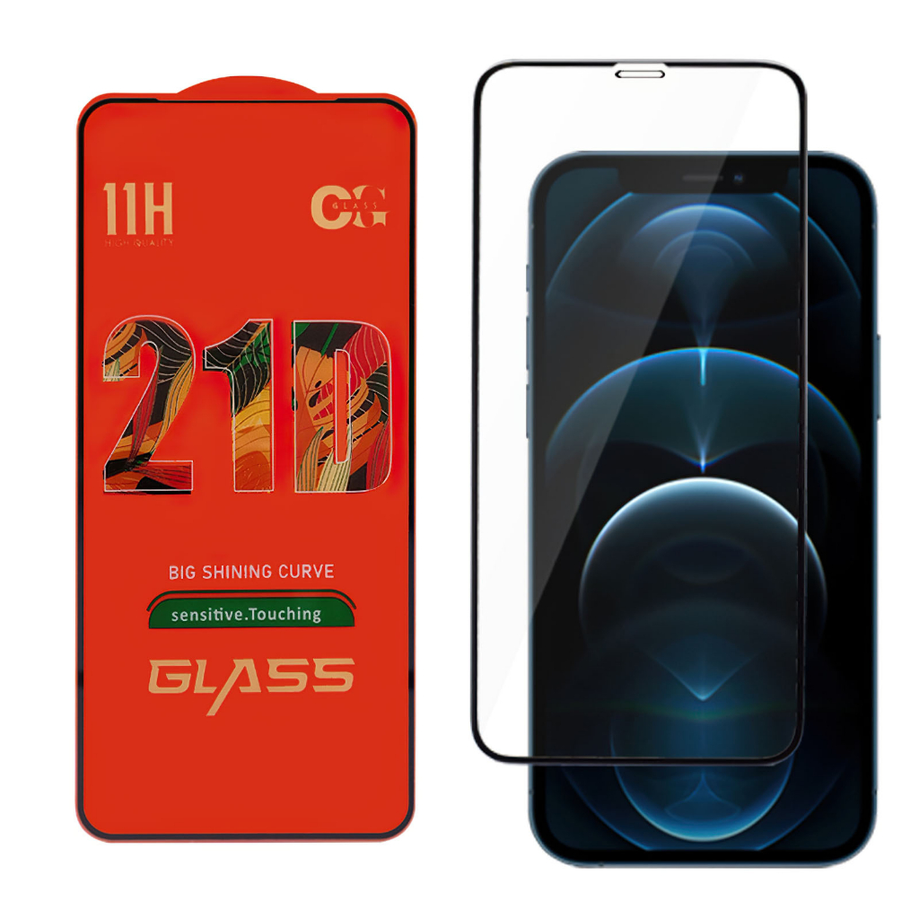 Kính Cường Lực Iphone 21D Full Màn Hoka  cho IP 6 7 8 plus/ X Xs max/ 11 12 13 14 pro max