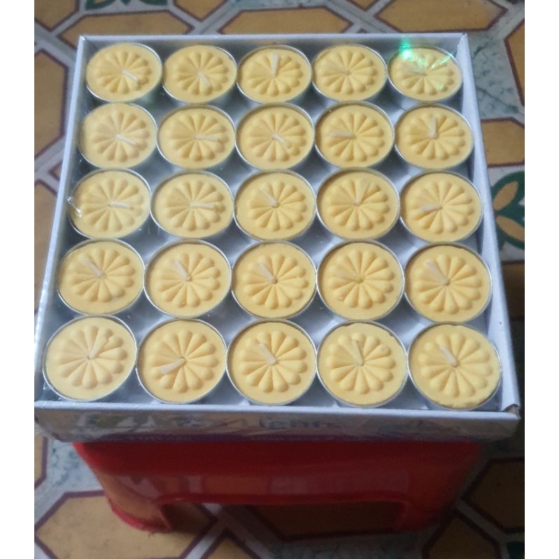 Sỉ Nến Tealight Hoa Mai 100 Viên Không Khói - Không Mùi