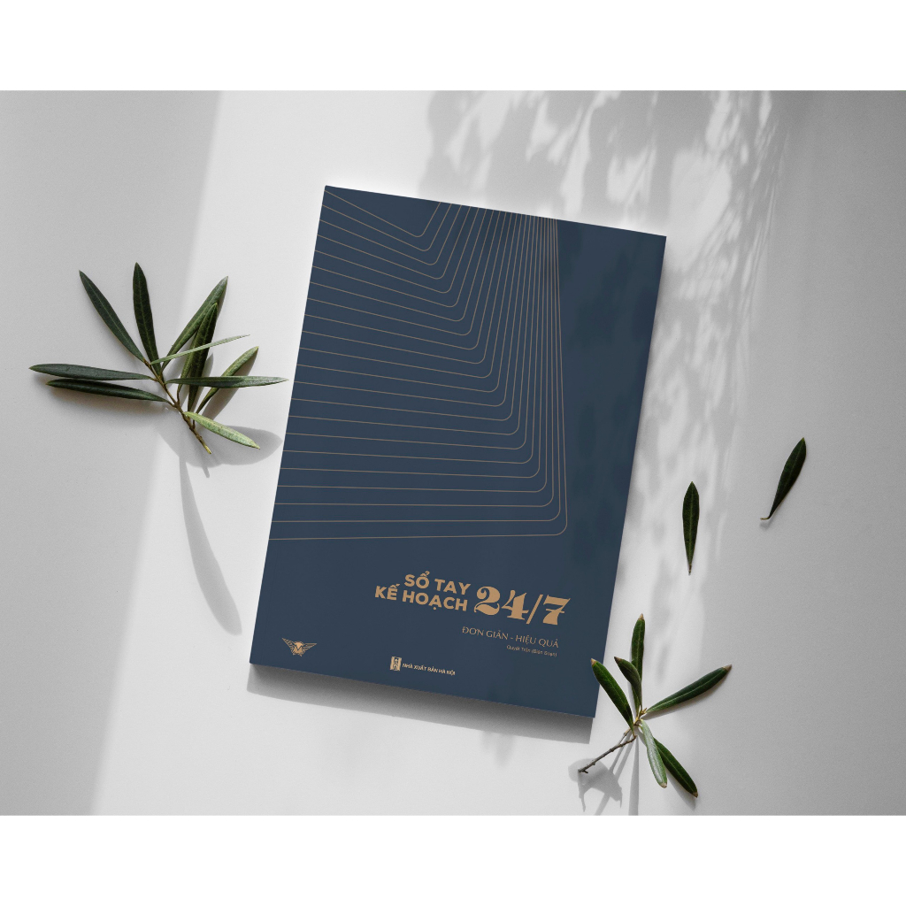 Sổ tay Kế Hoạch 24/7- Minh Quang Books -Bìa da-Xây dựng thói quen lập kế hoạch, vượt qua trì hoãn và chinh phục mục tiêu