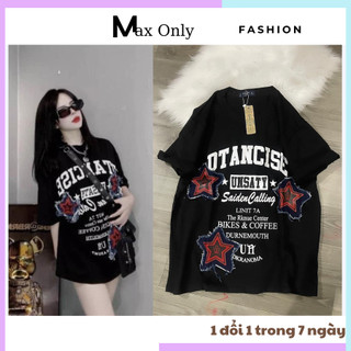 Áo phông dáng thụng rộng unisex chất cotton 3158 dày đẹp. áo thun tay lỡ phối hình kín áo siêu hot