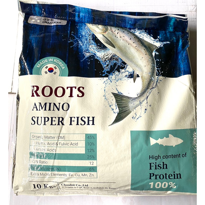 PHÂN ĐẠM CÁ HỒI AMINO tan 100% - Hàn Quốc - Túi 10kg