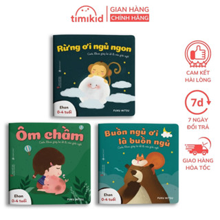 Sách Ehon - Combo 3 cuốn Buồn ngủ ơi là buồn ngủ - Dành cho trẻ từ 0 - 4 tuổi