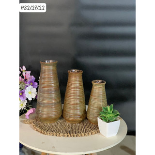 Bình gốm cắm bông lúa - Lọ cắm hoa mộc tinh tế gốm bát tràng