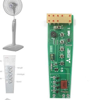 Mạch Điều Khiển Quạt Cây Mitsubishi LV16-R  LV16 RV (Mạch thay thế quạt đứng mitsubishi nhận khiển zin)