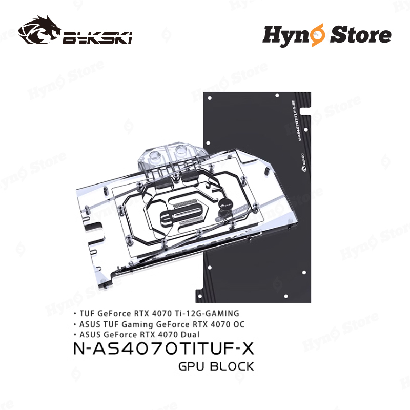 Block VGA Bykski N-AS4070TITUF-X ARGB Tản nhiệt nước custom - Hyno Store