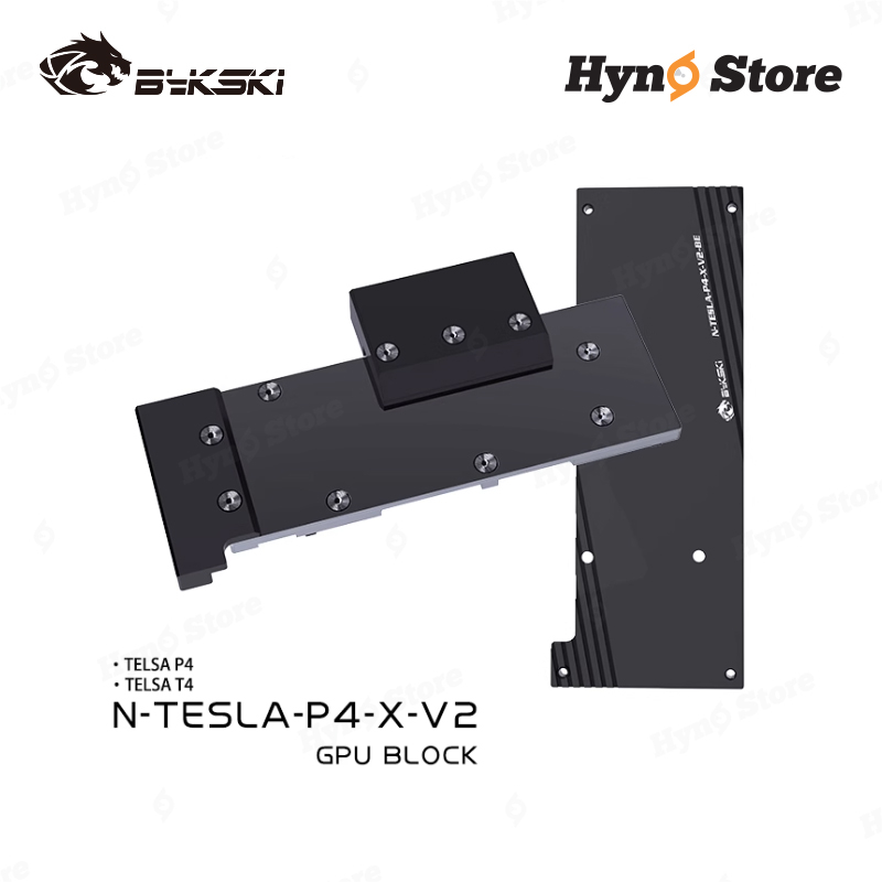 Block VGA Bykski N-TESLA-P4-X-V2 Tản nhiệt nước custom - Hyno Store