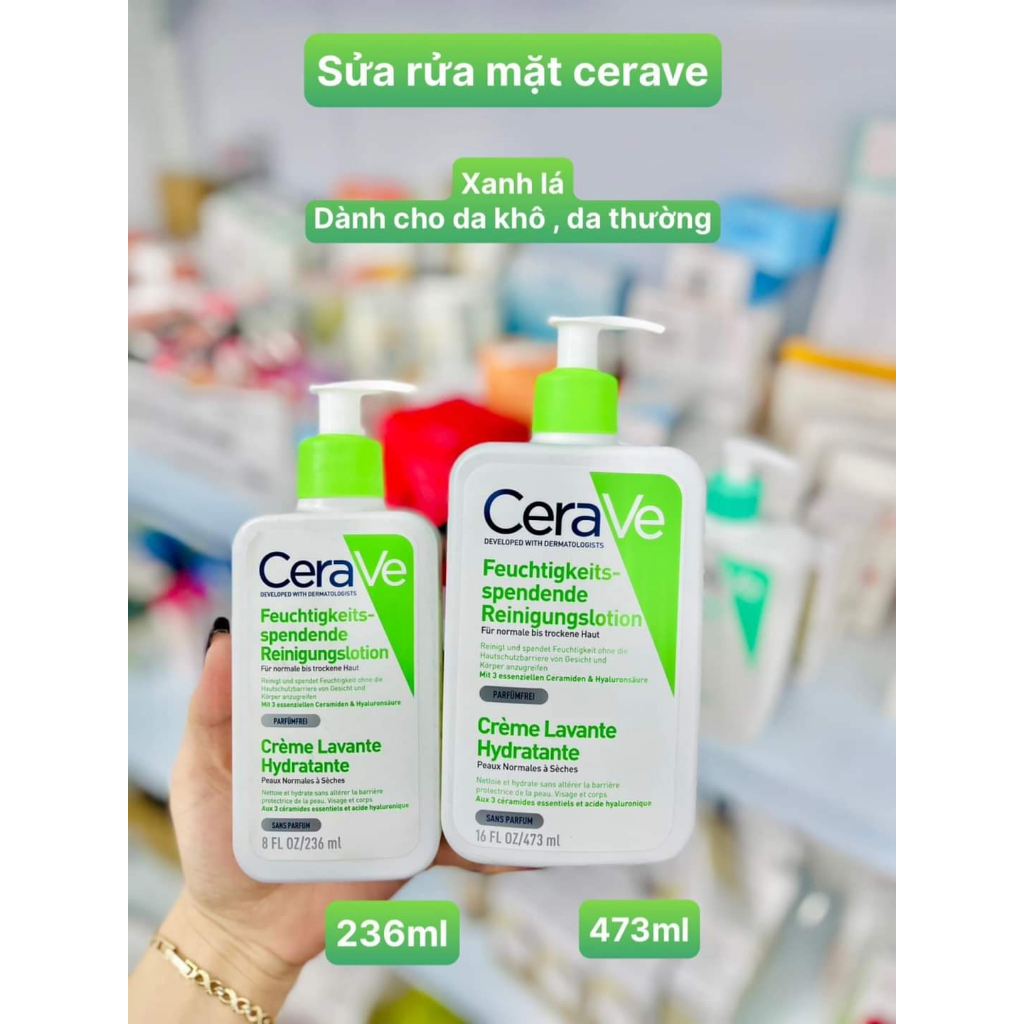 Sữa rửa mặt CERAVE dành cho da dầu, da mụn, da khô, mọi loại da - 236ml Chính Hãng, sacdep_hcm | BigBuy360 - bigbuy360.vn