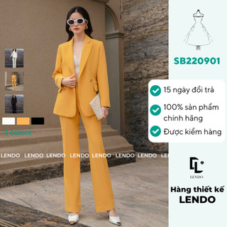 Sét Bộ Vest Công Sở Twill Silk Quần Ống Vẩy LENDO SB220901