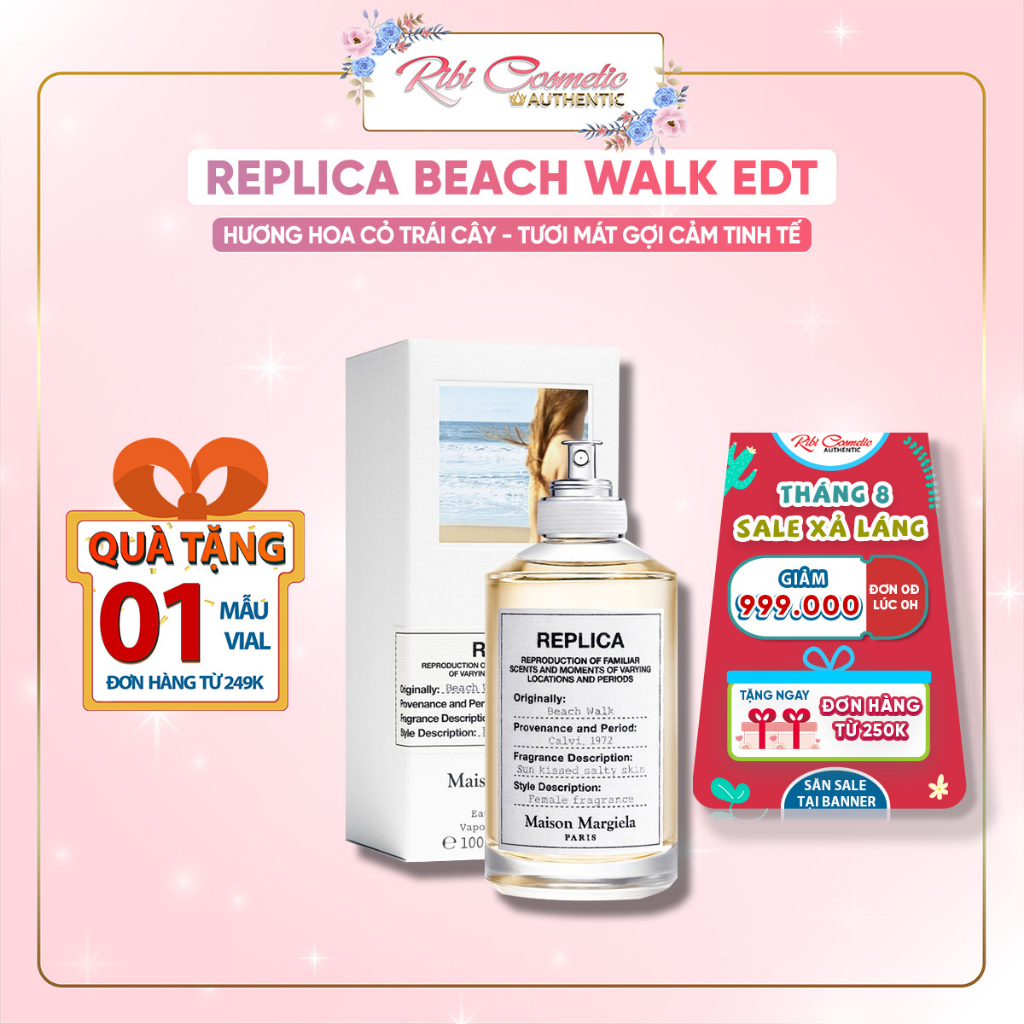 Nước Hoa Nữ Maison Margiela Beach Walk - Hương Sắc Ngọt Ngào Của Em Bên Bãi Biển Cát Vàng Đầy Nắng Và Gió Ribicosmetics