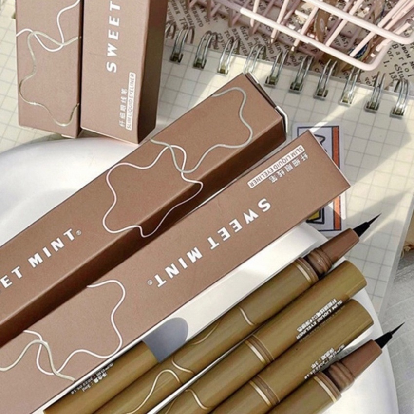 Bút Kẻ Mắt Dạng Lỏng sweet mint Mảnh Mượt Lâu Trôi Chống Nước Không Lem Màu SHEMIN