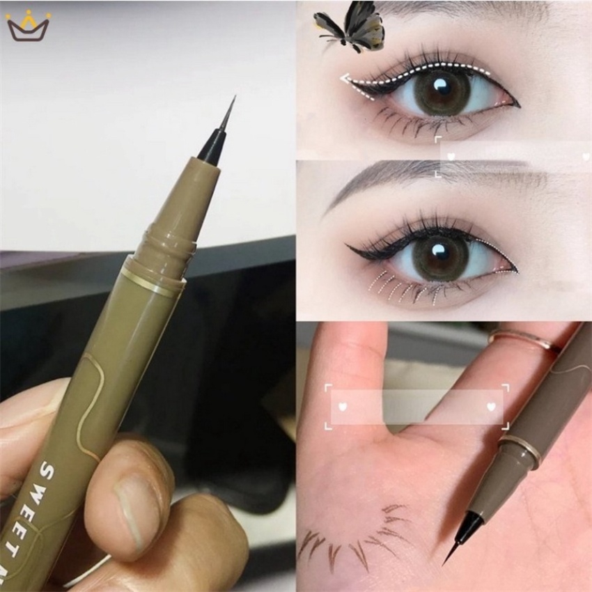 Bút Kẻ Mắt Dạng Lỏng sweet mint Mảnh Mượt Lâu Trôi Chống Nước Không Lem Màu SHEMIN