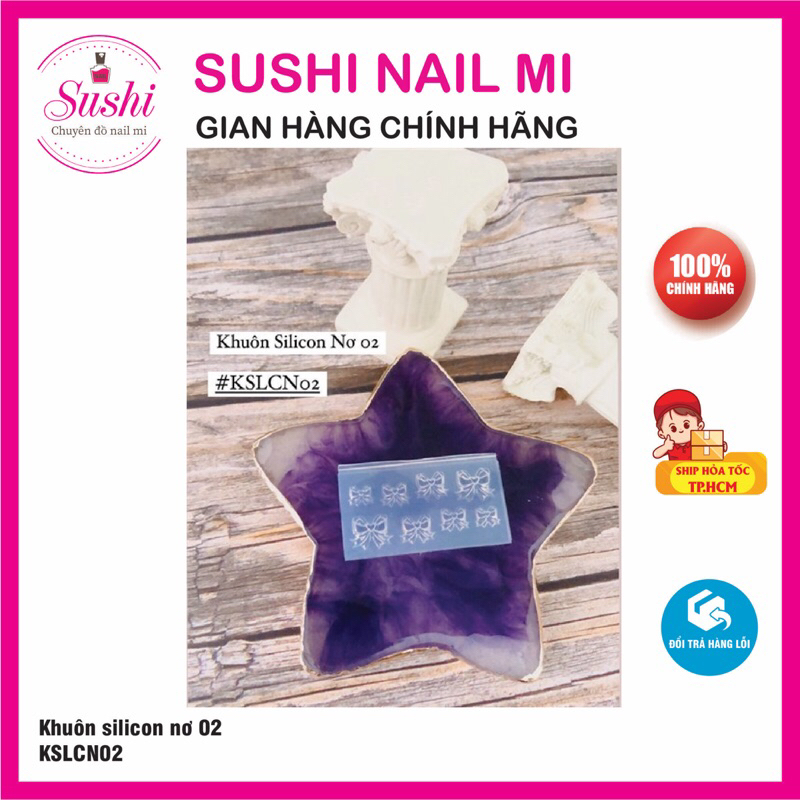 Khuôn silicon nơ có 8 kiểu
