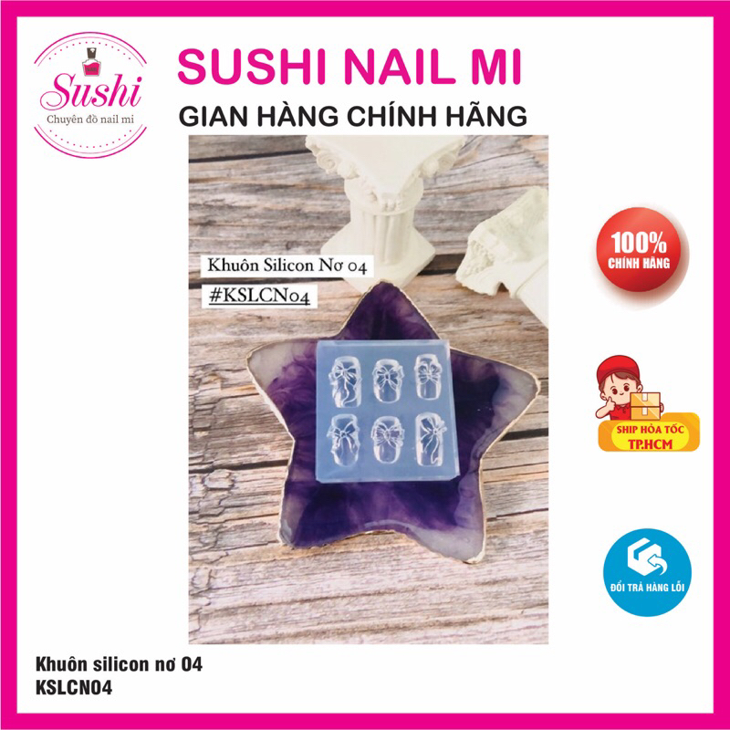 Khuôn silicon nơ có 8 kiểu