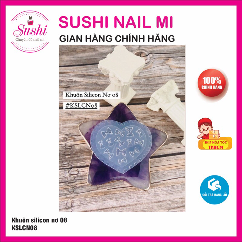Khuôn silicon nơ có 8 kiểu