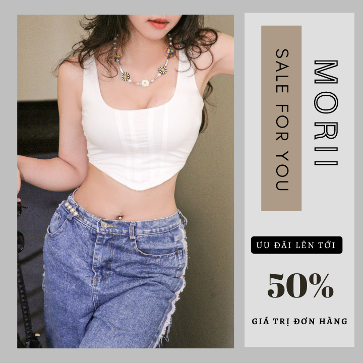 Áo Ba Lỗ Nữ, Áo Croptop Nữ Sát Nách Nữ Kiểu Ôm Body Tank Top, Vạt Nhọn Tôn Dáng Dây To Mặc Đi Biển, Đi Chơi Mát Mẻ