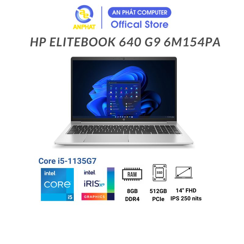 [Mã ELHP3TR giảm 12% đơn 500K] Laptop HP EliteBook 640 G9 6M154PA (ore i5-1235U | 14 inch FHD | Win11)