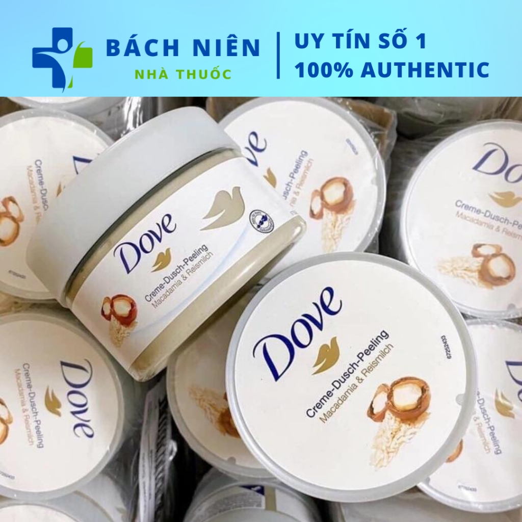 Tẩy da chết Dove Macca bản Đức, Tẩy tế bào chết Dove bản Đức Macca Dove Exfoliating Body Polish