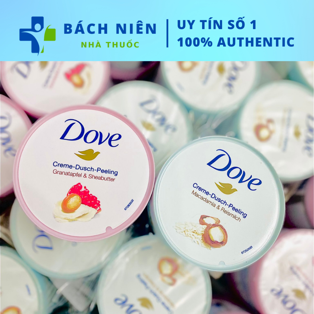 Tẩy da chết Dove Macca bản Đức, Tẩy tế bào chết Dove bản Đức Macca Dove Exfoliating Body Polish