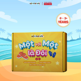 Đồ chơi giáo dục Một Với Một Là Đôi Hộp Háo Hức cho bé 0 - 3 tuổi giúp con rèn luyện khả năng tập trung, ghi nhớ