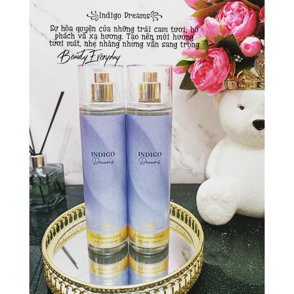 Body Mist Indigo Dreams - Xịt Thơm Toàn Thân - Bath & Body Works 236ml