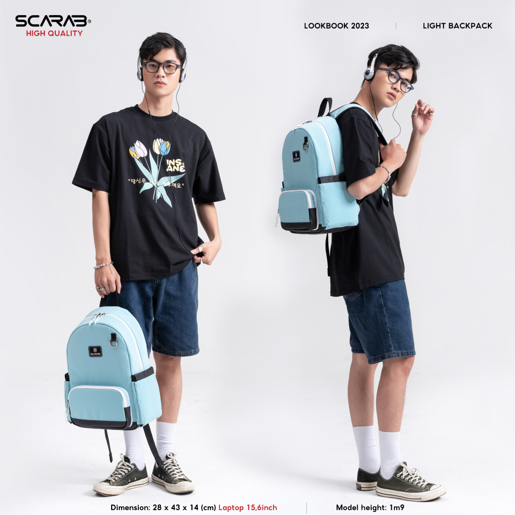 Balo Đi Học SCARAB - LIGHT Backpack Unisex