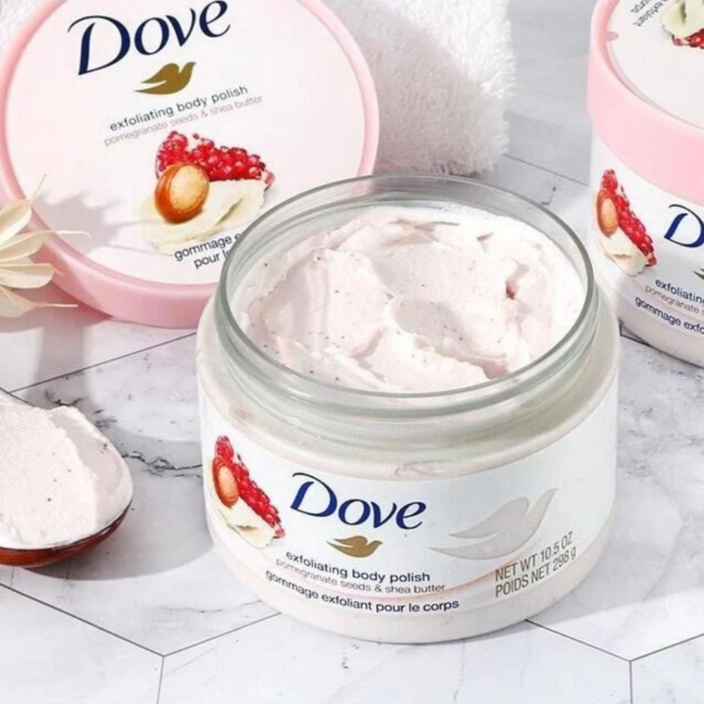 Tẩy Da Chết Dove Chăm Da Sáng Mịn Bản Đức 225ml