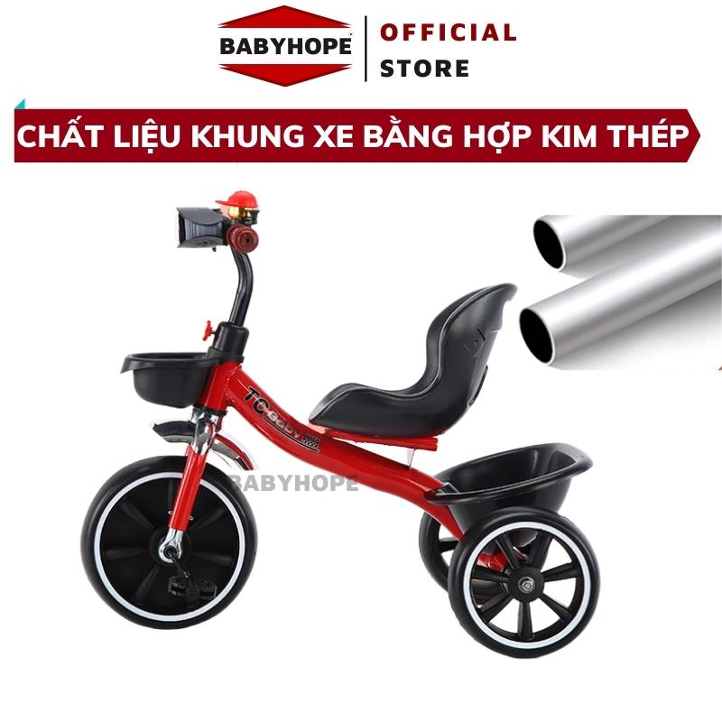 Xe đạp 3 bánh cho bé, Xe đạp trẻ em BABYHOPE cho bé từ 1 đến 6 tuổi