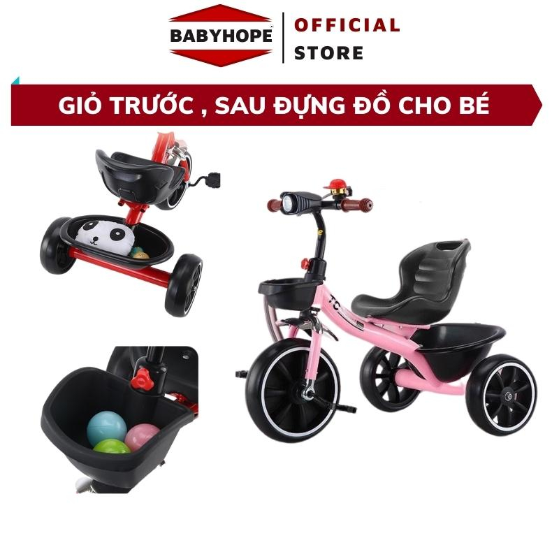 Xe đạp 3 bánh cho bé, Xe đạp trẻ em BABYHOPE cho bé từ 1 đến 6 tuổi