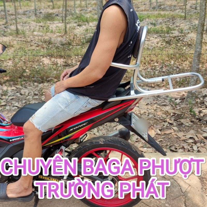 Baga phượt xe SONIC.mẫu mới có thể tháo rời tay vịn
