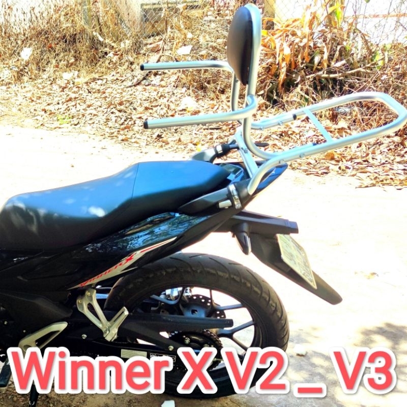 Baga xe phượt dùng cho winnerx v2,v3.Mẫu mới có thể tháo rời tay vịn