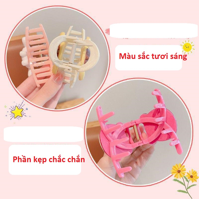 Kẹp tóc cho bé chi tiết họat hình dễ thương phần kẹp chắc chắn màu sắc tươi sáng