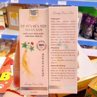 [Chính hãng]Sữa rửa mặt Ez beauty nhân sâm 100ml