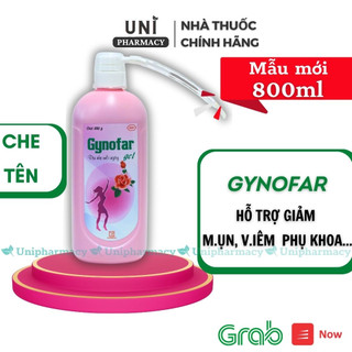 Gynofar 800ml Vệ Sinh Phụ Nữ Dung Dịch Dùng Ngoài, Sát Trùng Ngoài Da Chai 90ml, 250ml, 500ml, 800ml