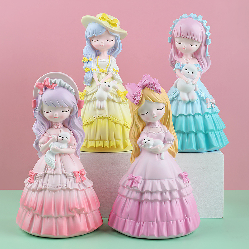 Tượng thạch cao công chúa side trung 8cm