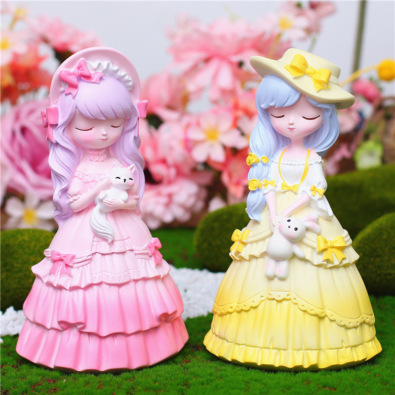 Tượng thạch cao công chúa side trung 8cm